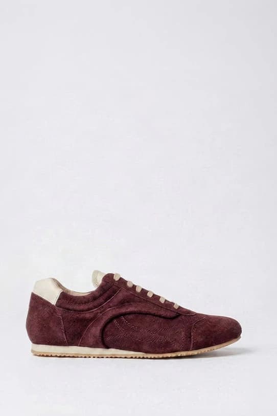 Mika Sneaker Gamuza vino - imagen 1