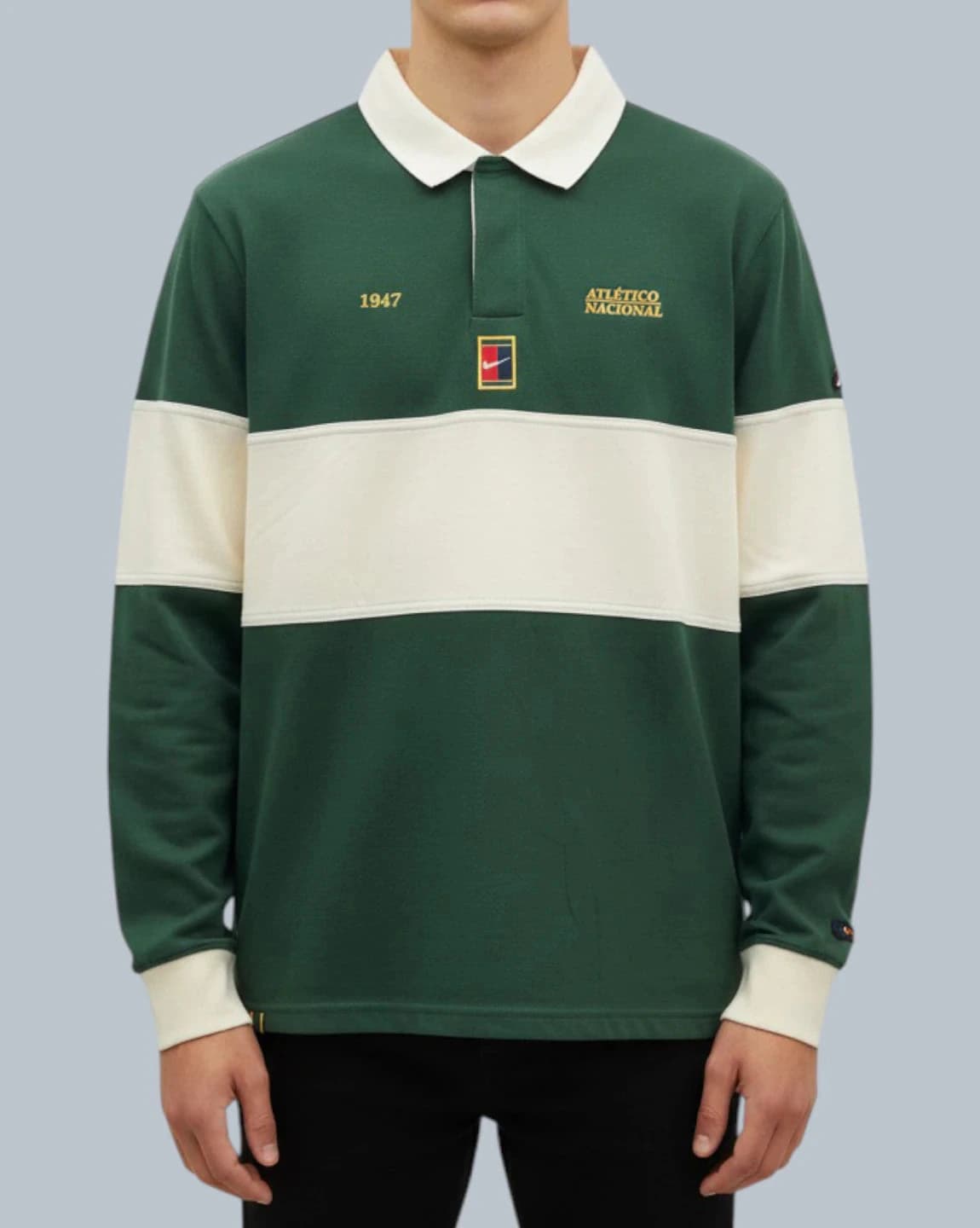 POLO VERDE MANGA LARGA HOMBRE NIKE - imagen 1