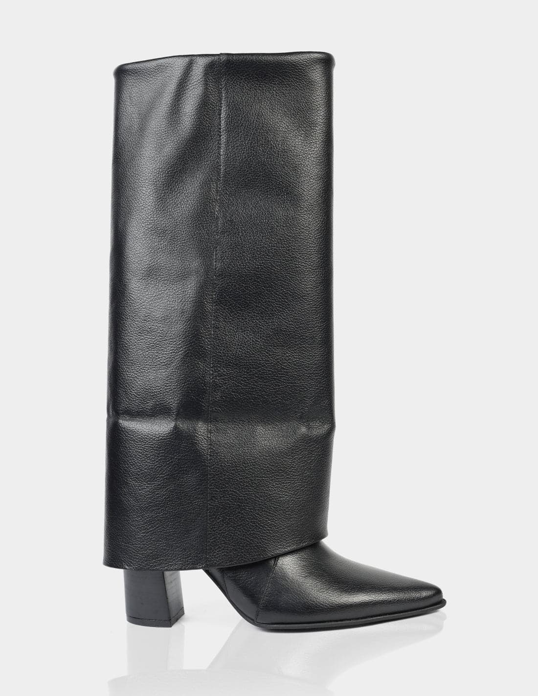 Bota Mikaela Cuero Negro - imagen 1