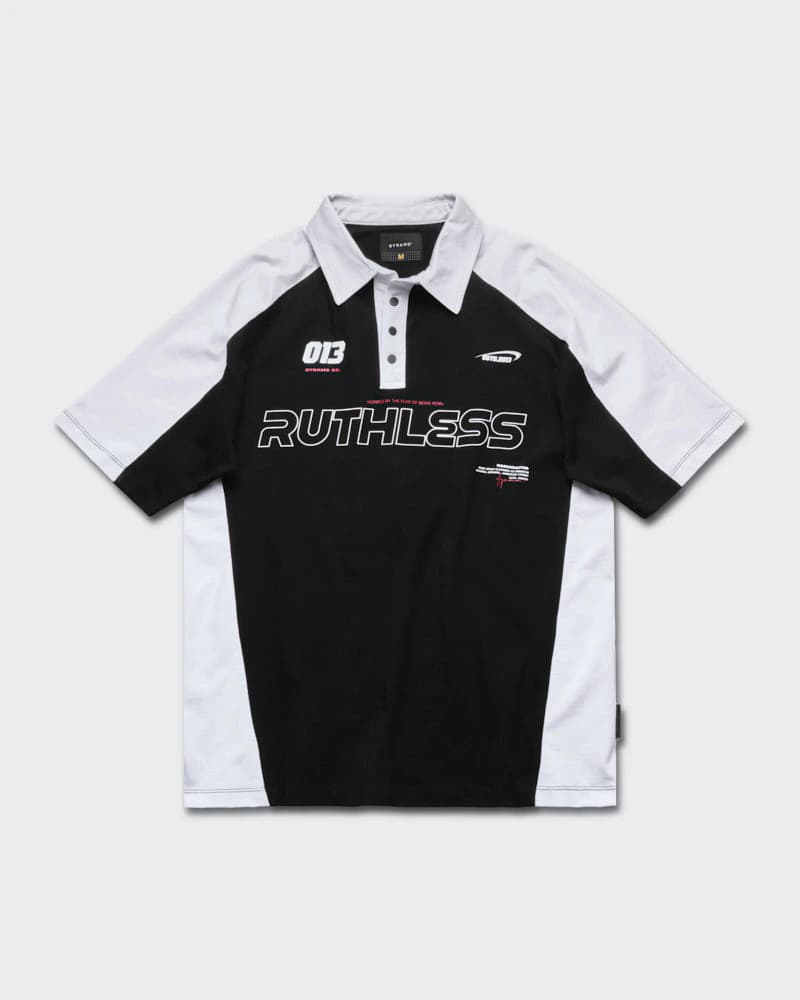 Polo Negro Oversize Fast Lane - imagen 5