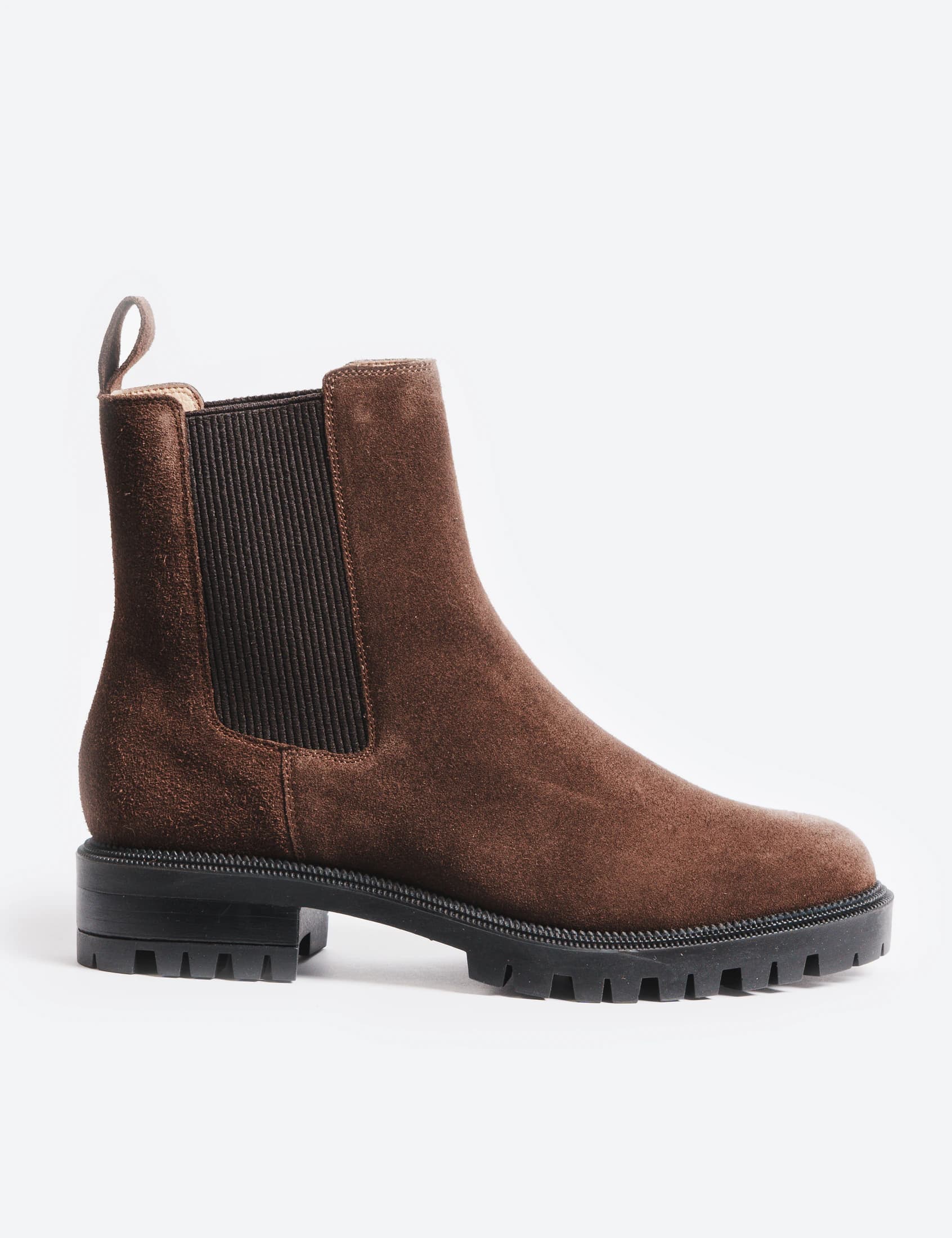 BOTA CHELSEA PORTUGAL CARNAZA CHOCOLATE - imagen 1