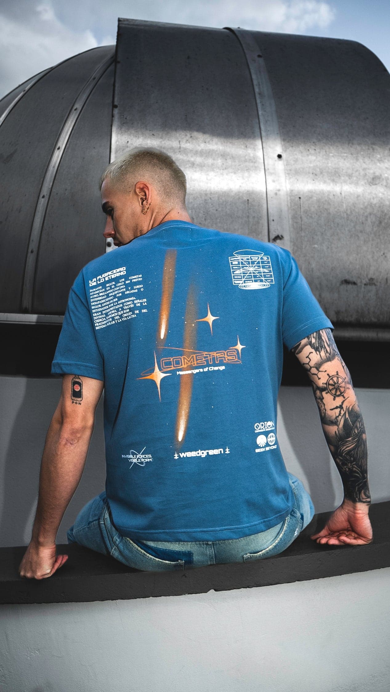 CAMISETA COMETA AZUL - imagen 2