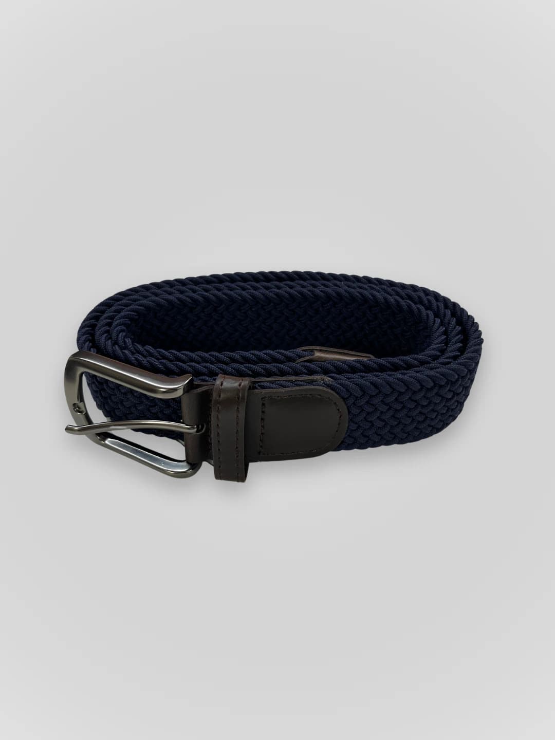 Cinturón trenzado azul oscuro - imagen 1