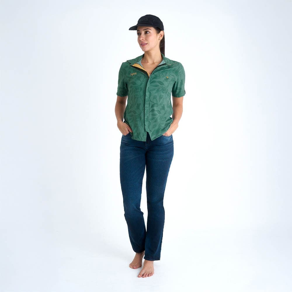 CAMISA CICLISMO MANGA CORTA OUTLAND GREEN PARA MUJER - imagen 5