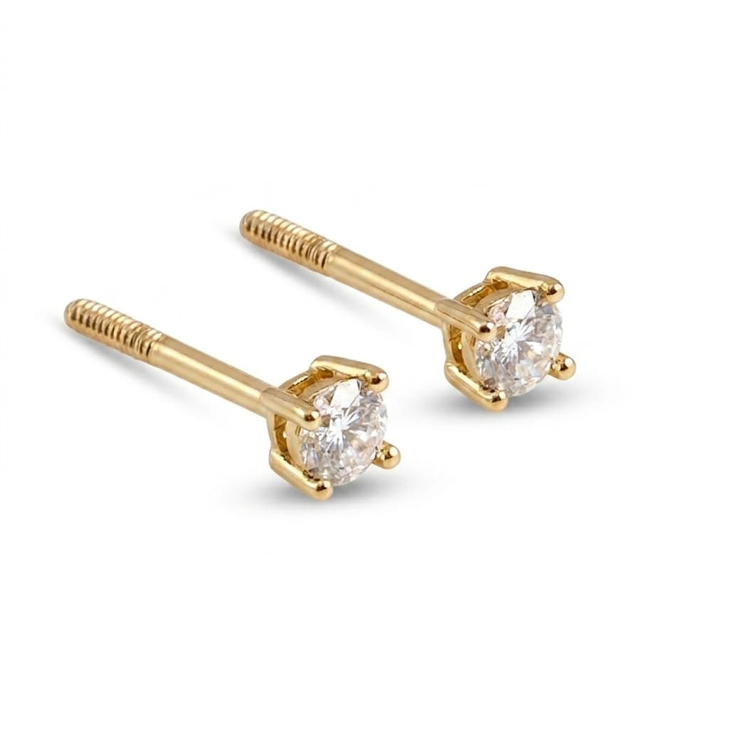 Yellow Diamond Studs - imagen 1