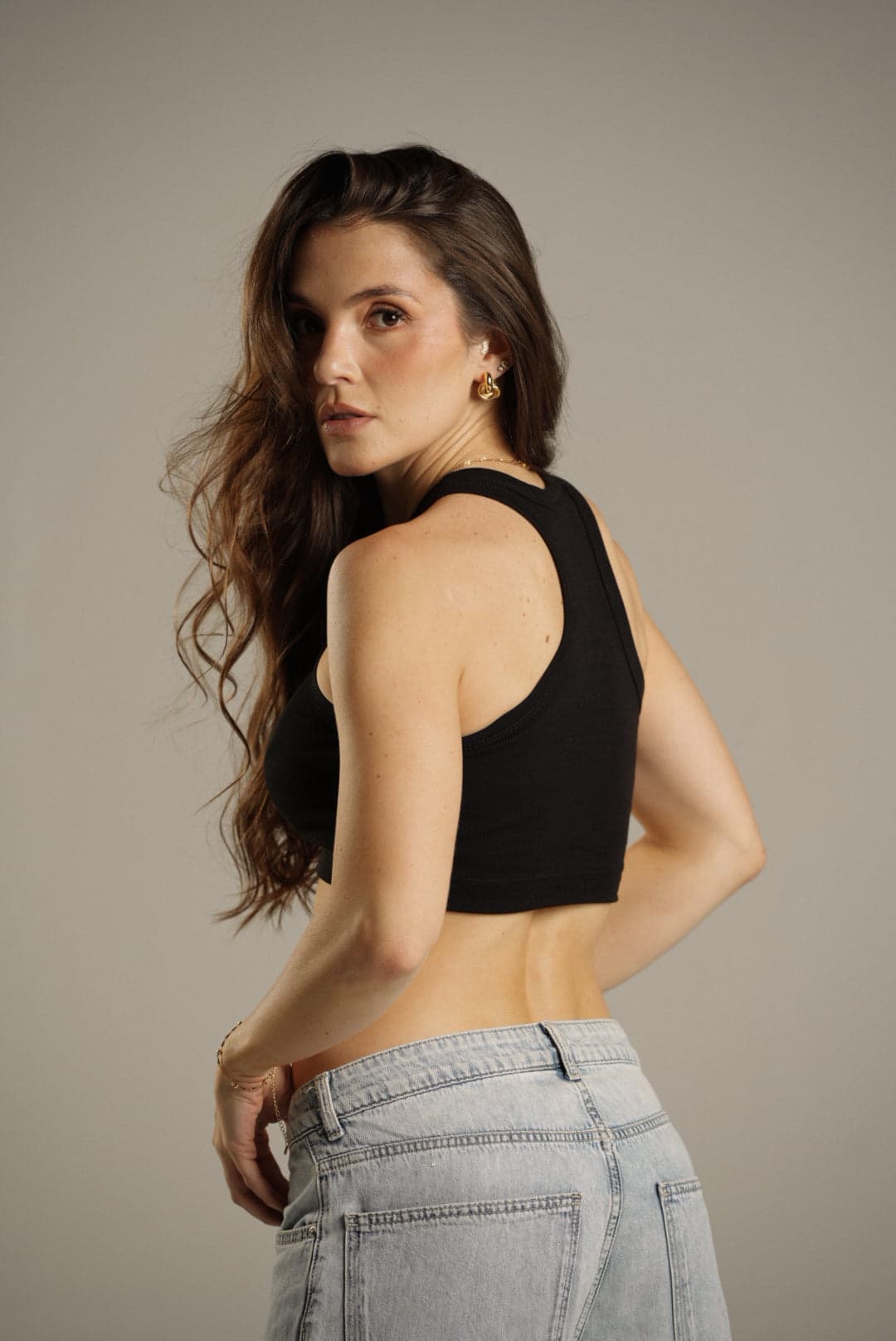 Rib Tank Top Negro - imagen 3