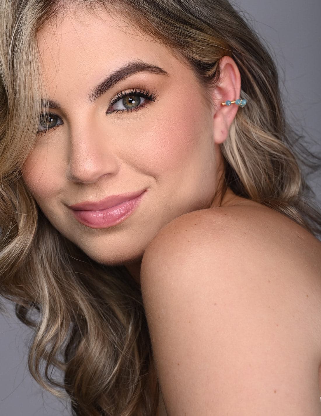 Ear Cuff Jazmin Turquoise - imagen 1