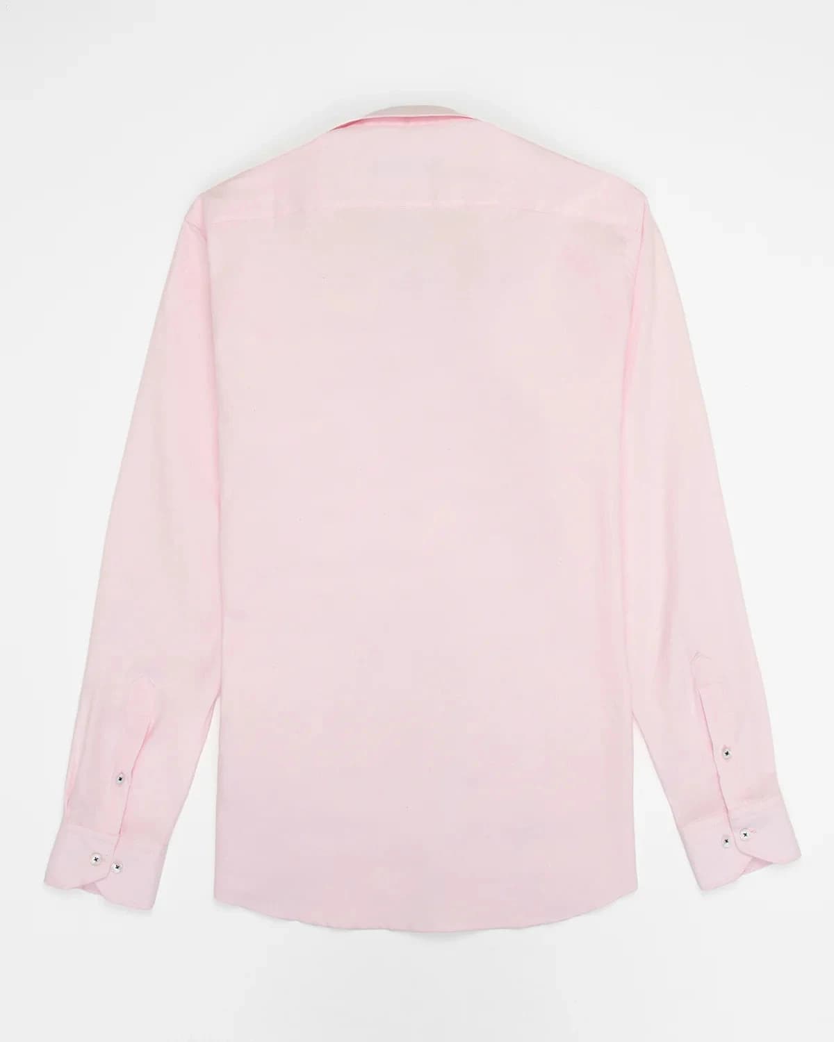 Camisa Oxford Hiladillo France Algodón Palo De Rosa - imagen 4