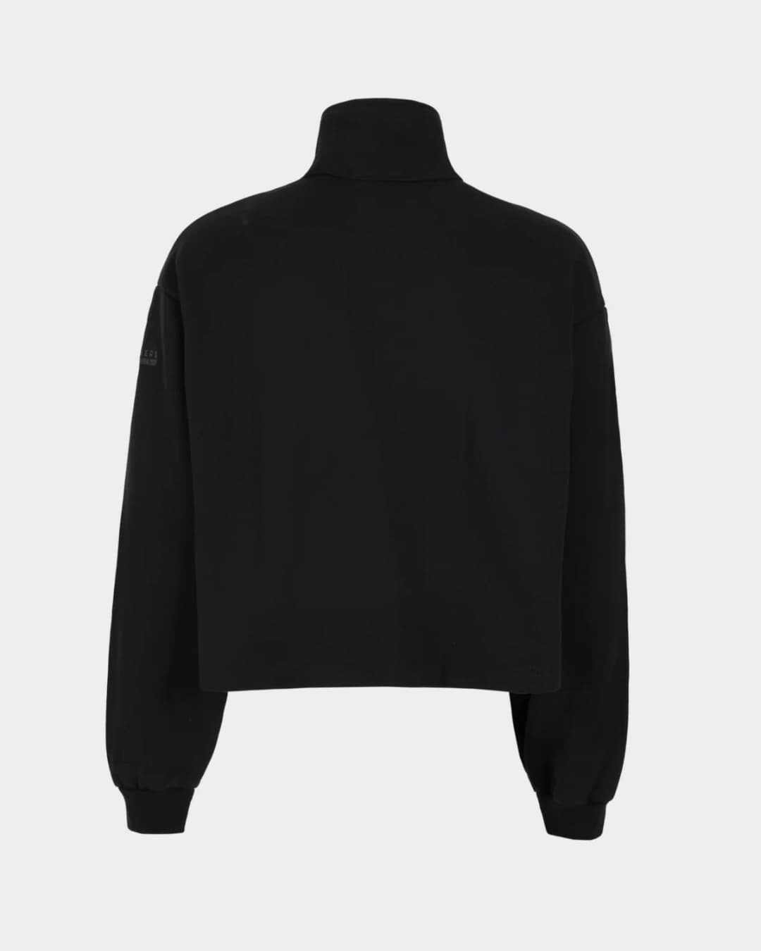 MONOGRAM HALF ZIP BLACK SWEATER - imagen 3