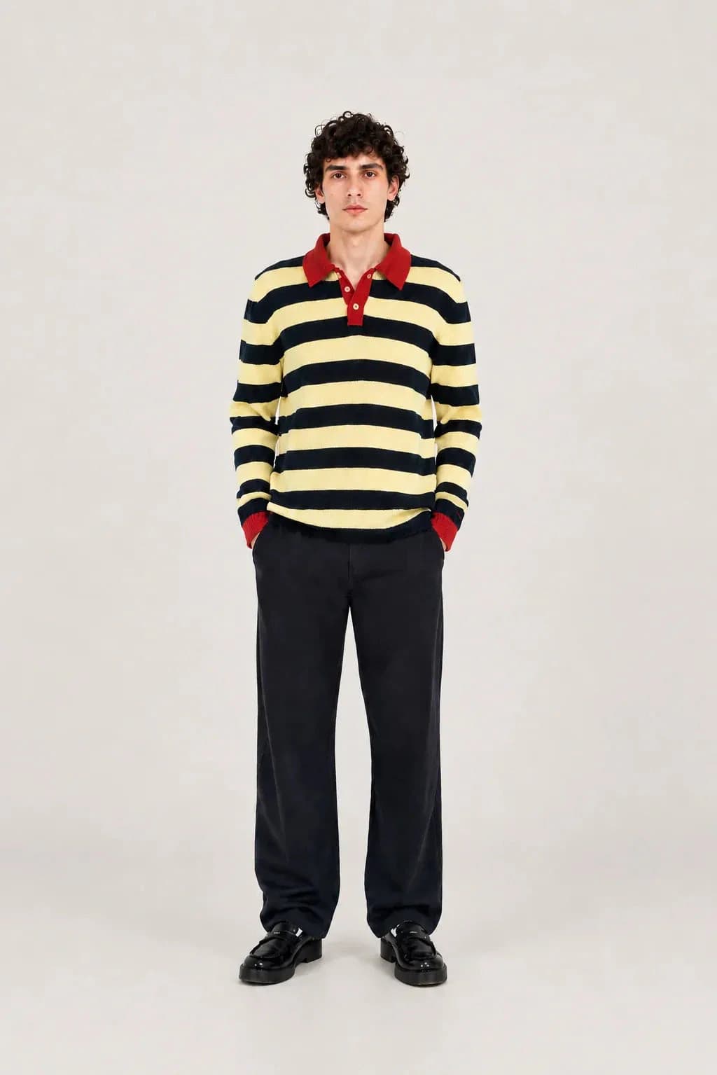 Polo Rayas tricolor  Hombre