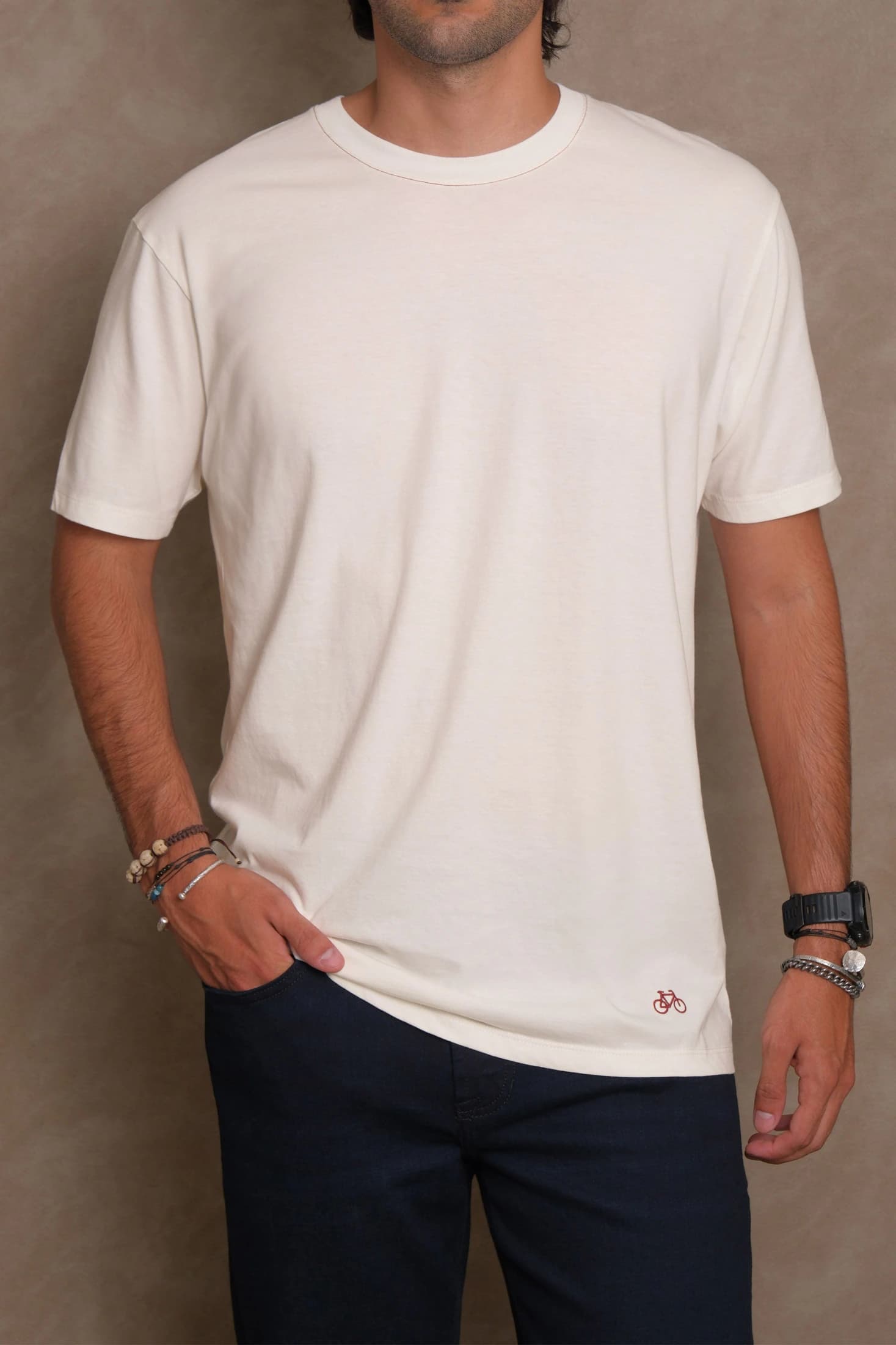 CAMISETA STITCH BONE WINE