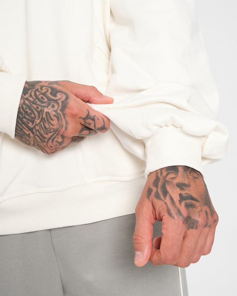 Hoodie Oversize Off White - imagen 5