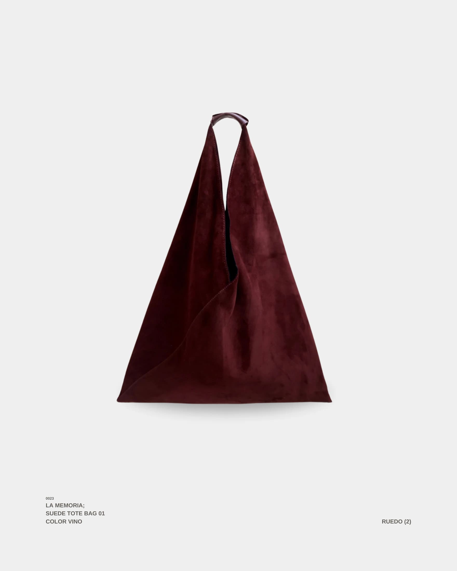 "LA MEMORIA" WINE SUEDE TOTE - imagen 1