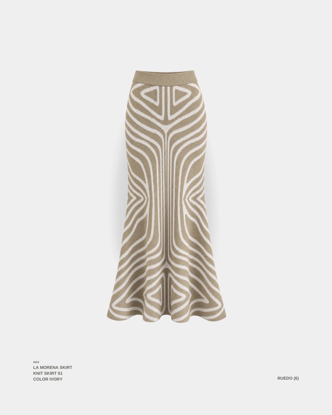 "LA MORENA" SKIRT IVORY - imagen 1