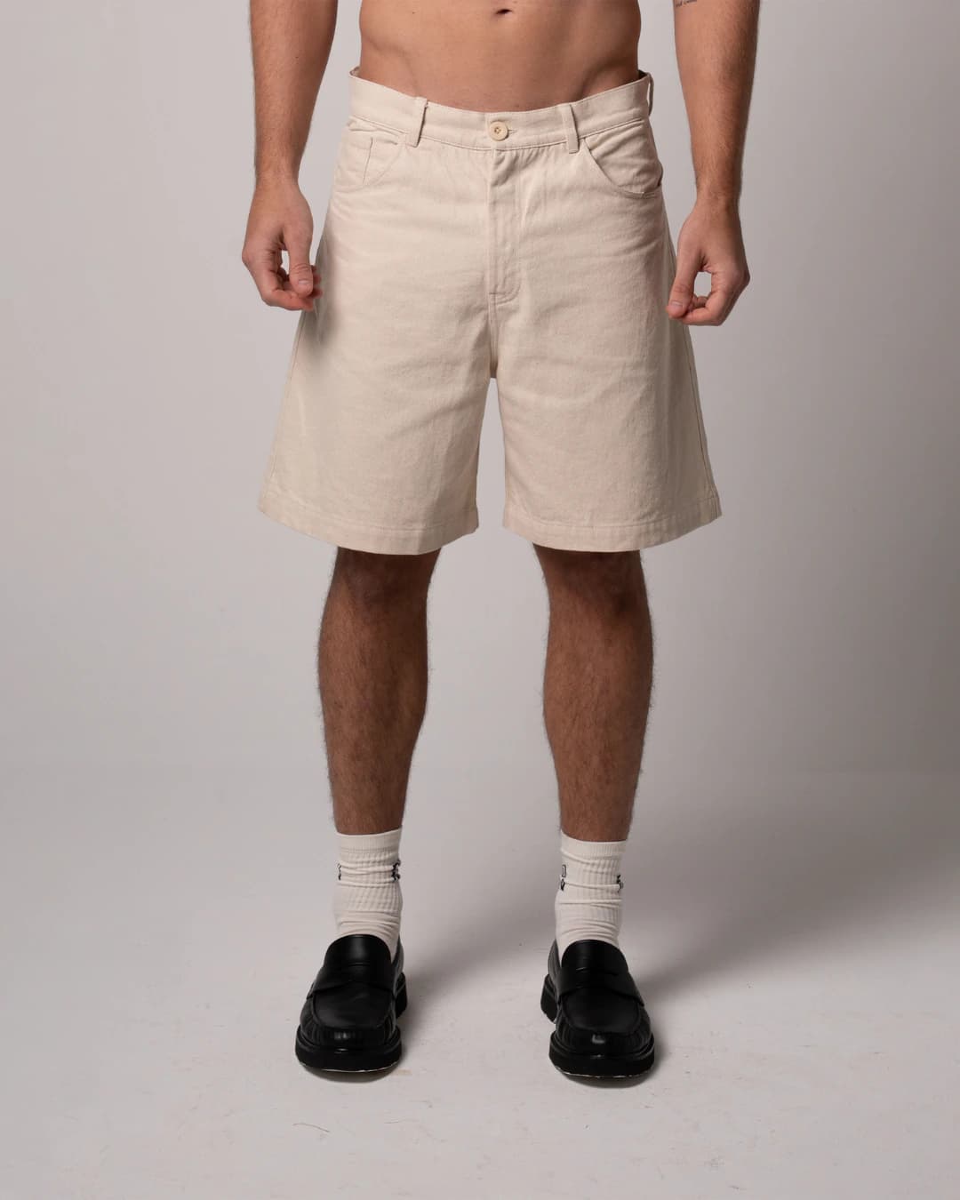 NATIVE CREAM DENIM SHORT - imagen 3