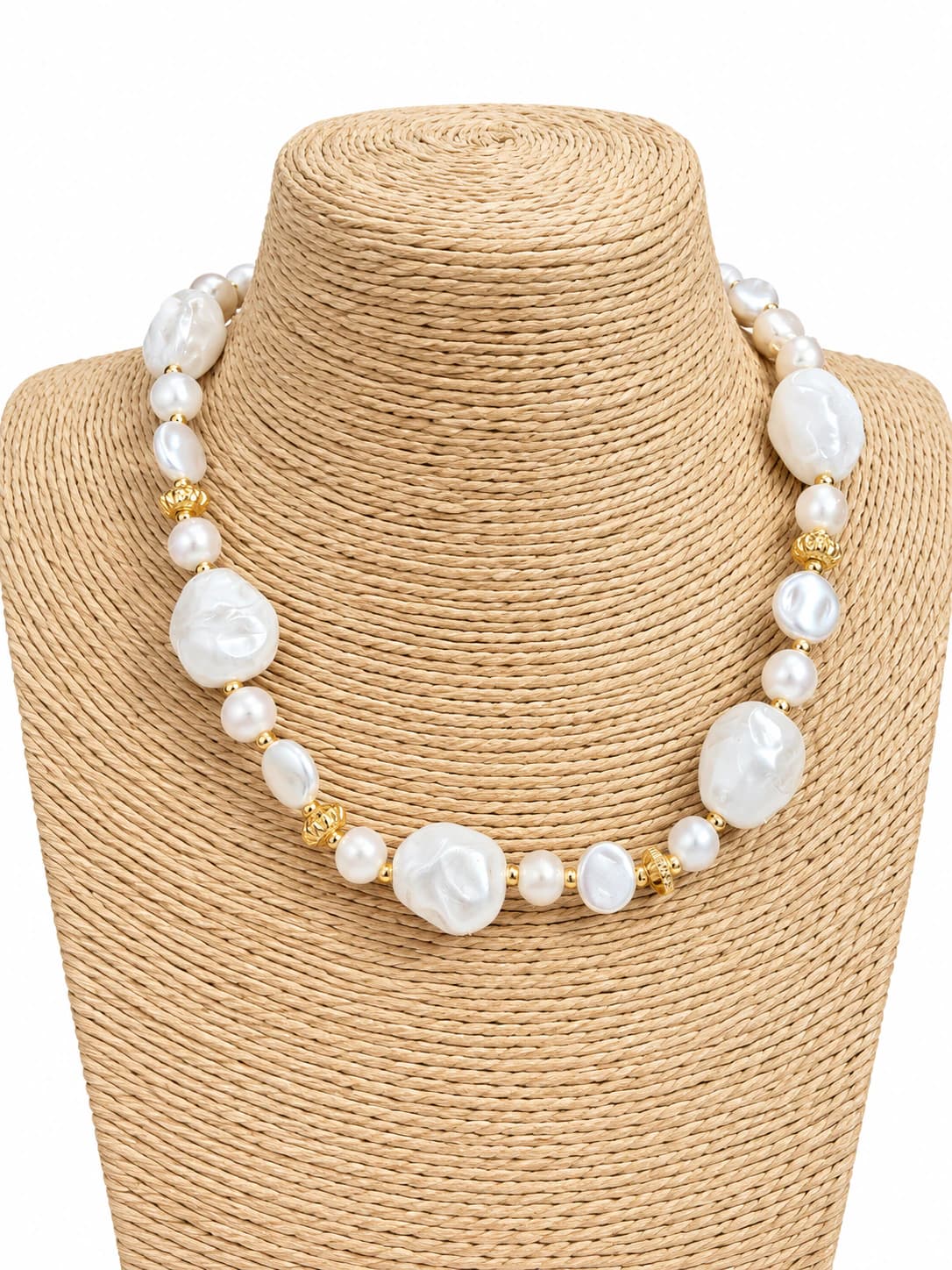 Collar Venecia Piedras Blanco - imagen 1