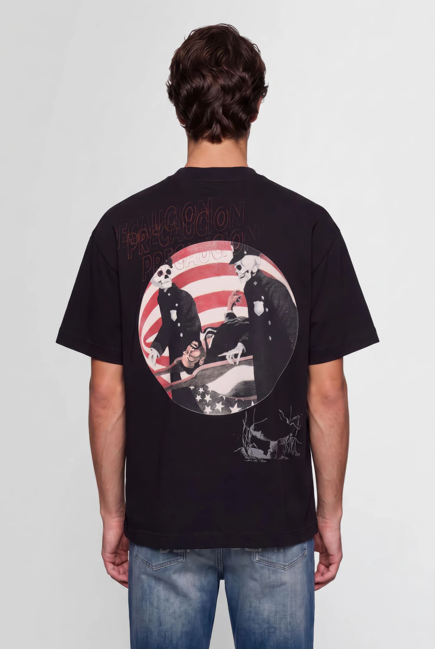 PRE-CAUCION BLACK T-SHIRT - imagen 6