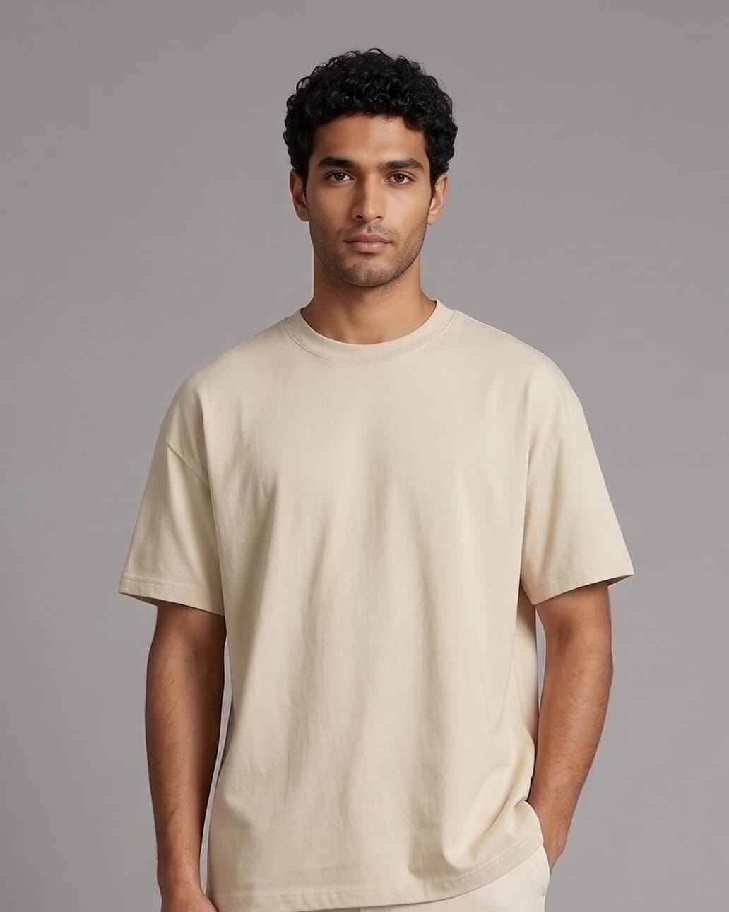Camiseta Fist Basica Veta Beige - imagen 1