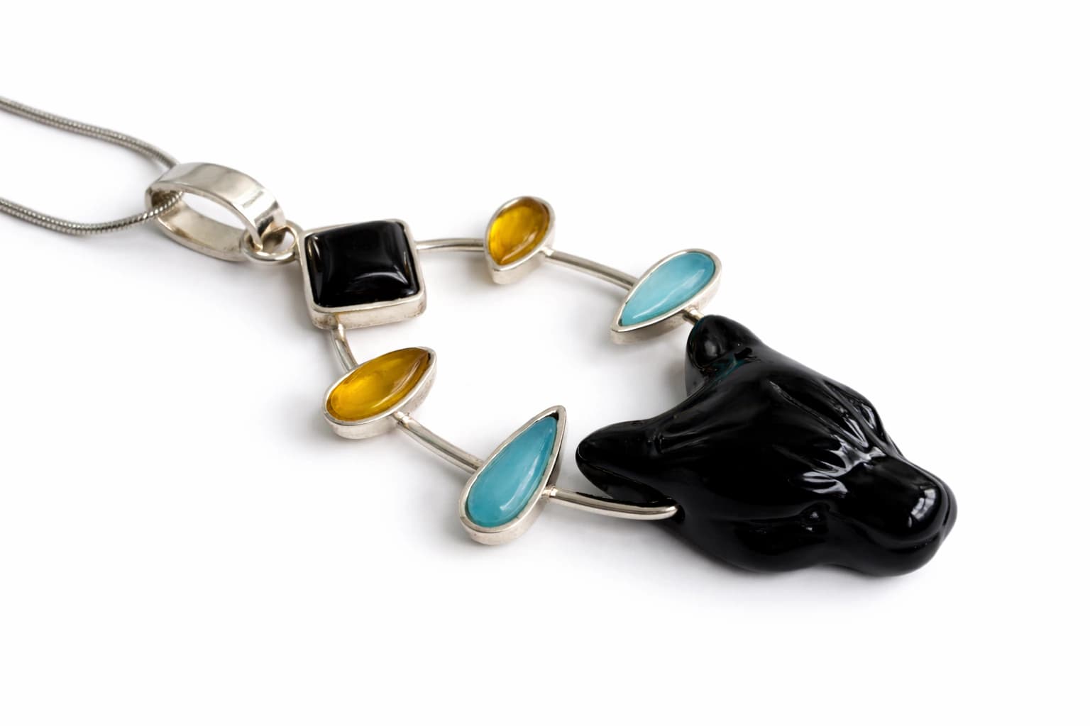 Jaguar of the Two Moons Pendant - imagen 3