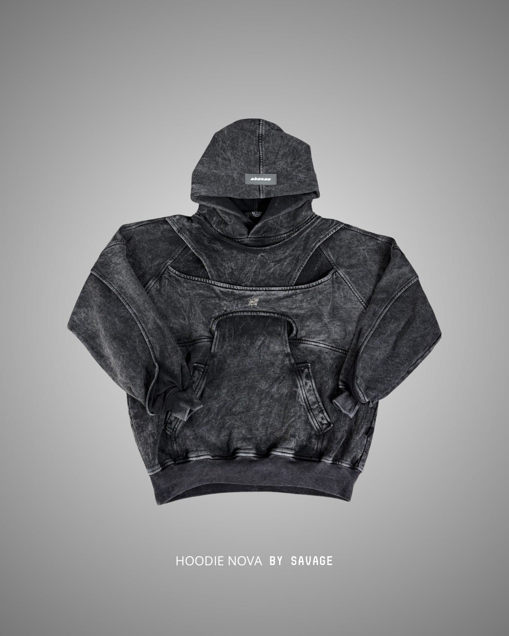 Hoodie Nova Acid Wash 400 gramos