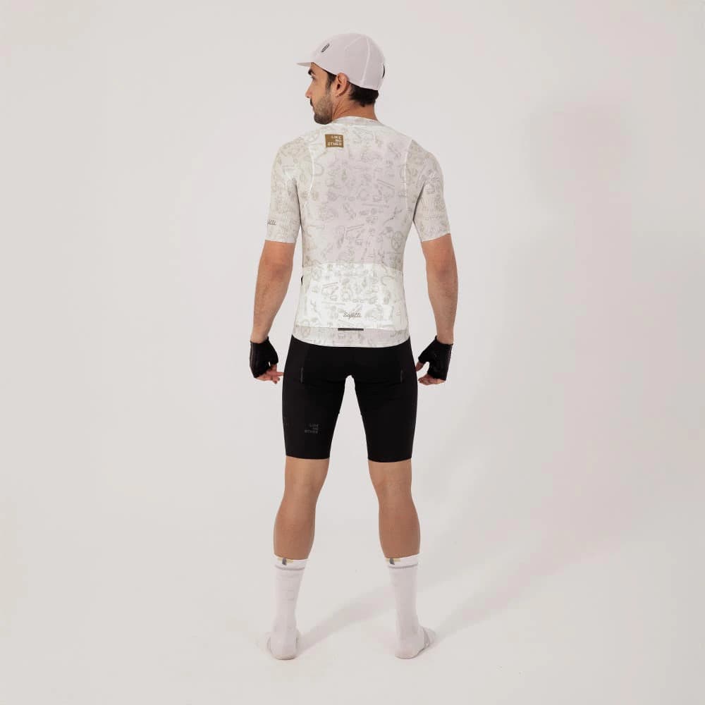 CAMISA CICLISMO MANGA CORTA CLASSIC PARTS PERLA PARA HOMBRE - imagen 2