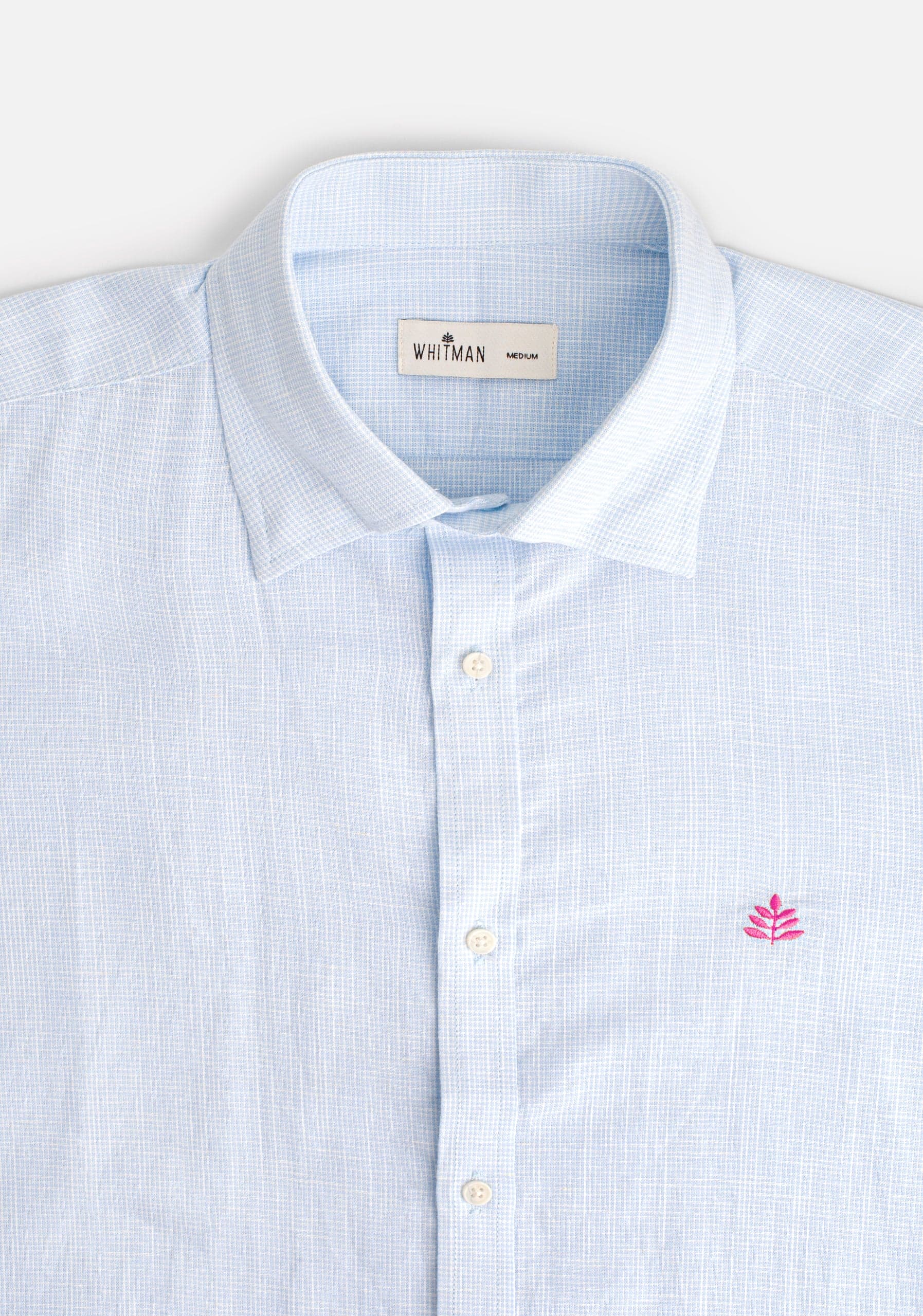 Camisa H CI Cuadros L-Fuc Azul Claro - imagen 3
