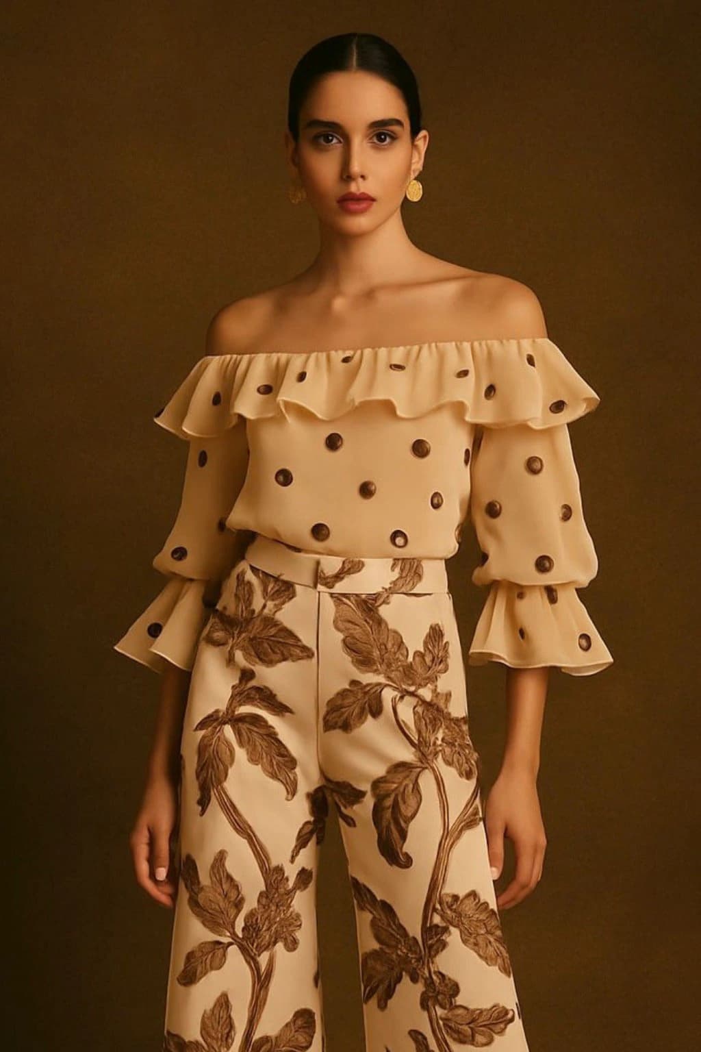 Blusa Salamina Coffee Dots - imagen 4