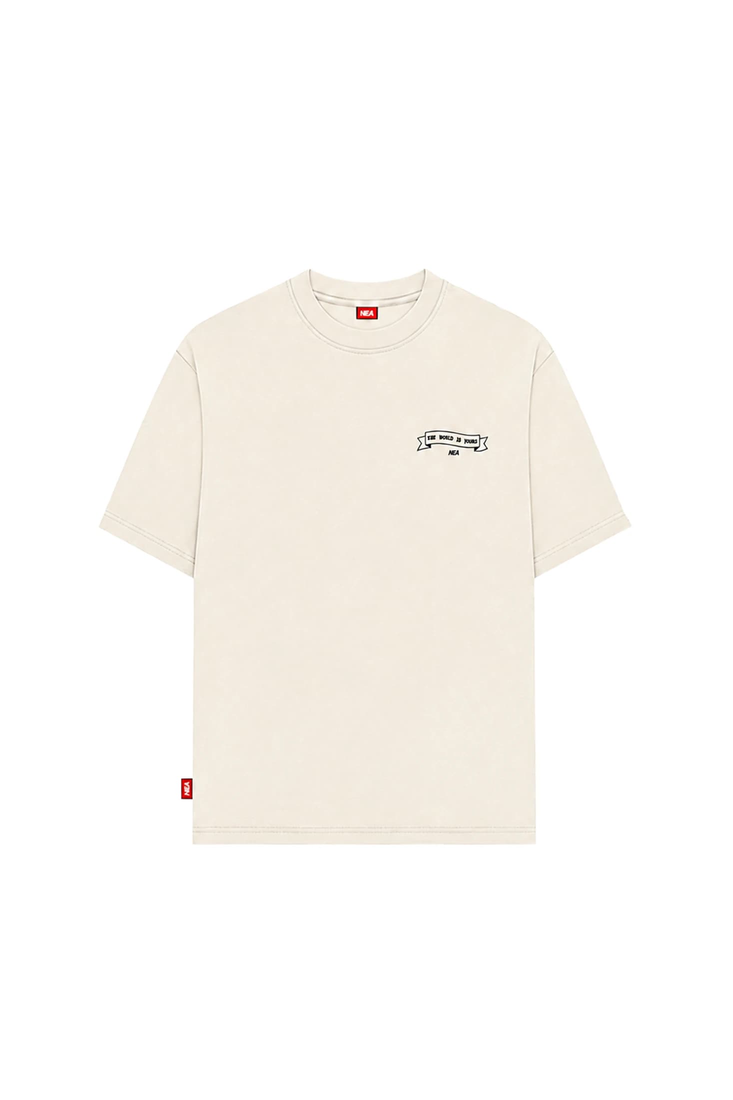 CAMISETA OVERSIZE UNTAMED MARFIL NEA - imagen 3
