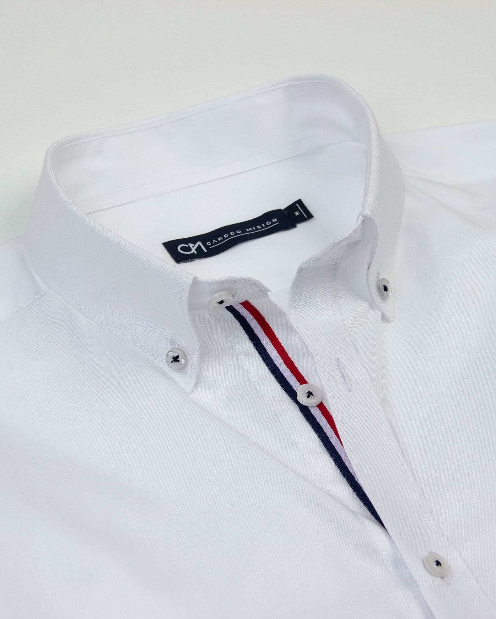 Camisa Sarga Hiladillo France Algodón Blanco - imagen 2