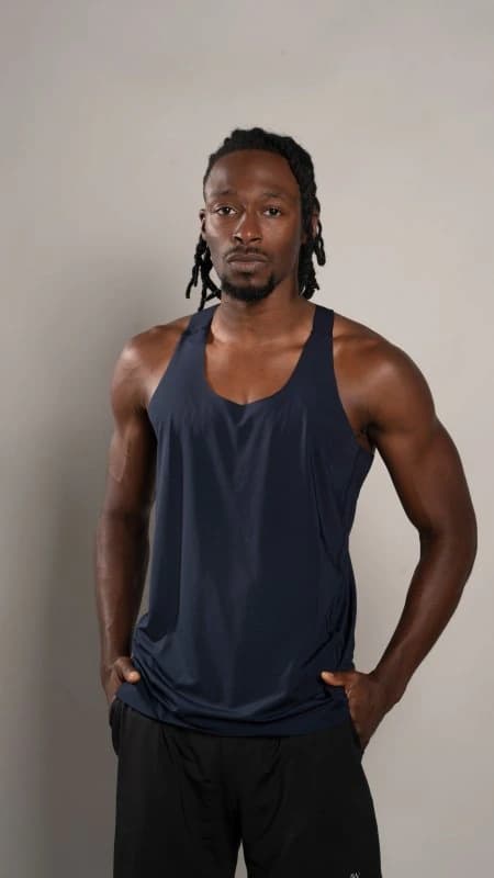 Tank side cuts Navy - imagen 1