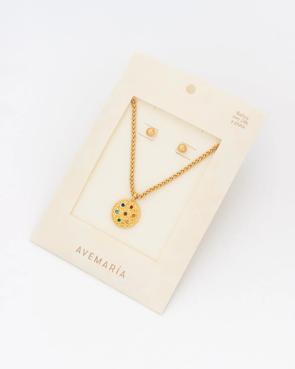 Set Collar Chakras + Aretes - imagen 1