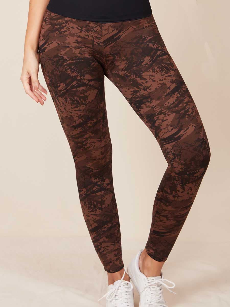 Leggins Deportivo Estampado Color Café