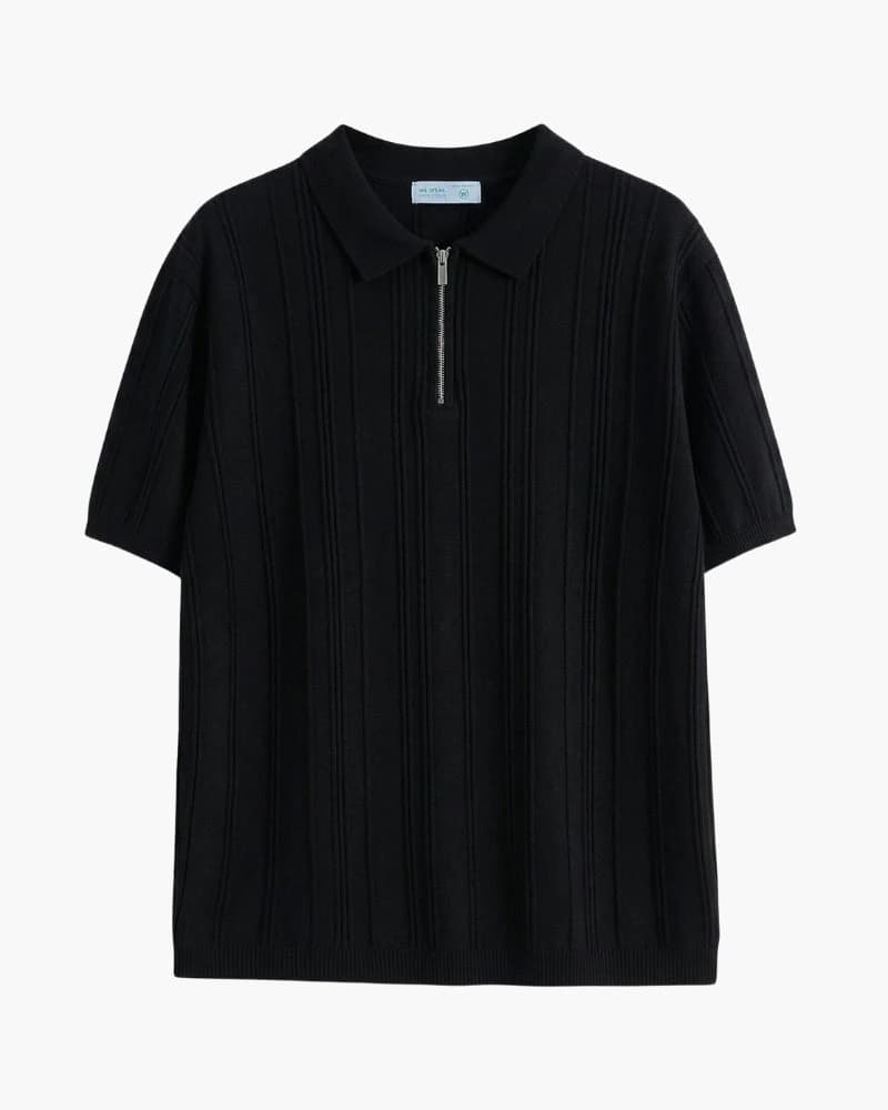 Signature Zip-Up Polo