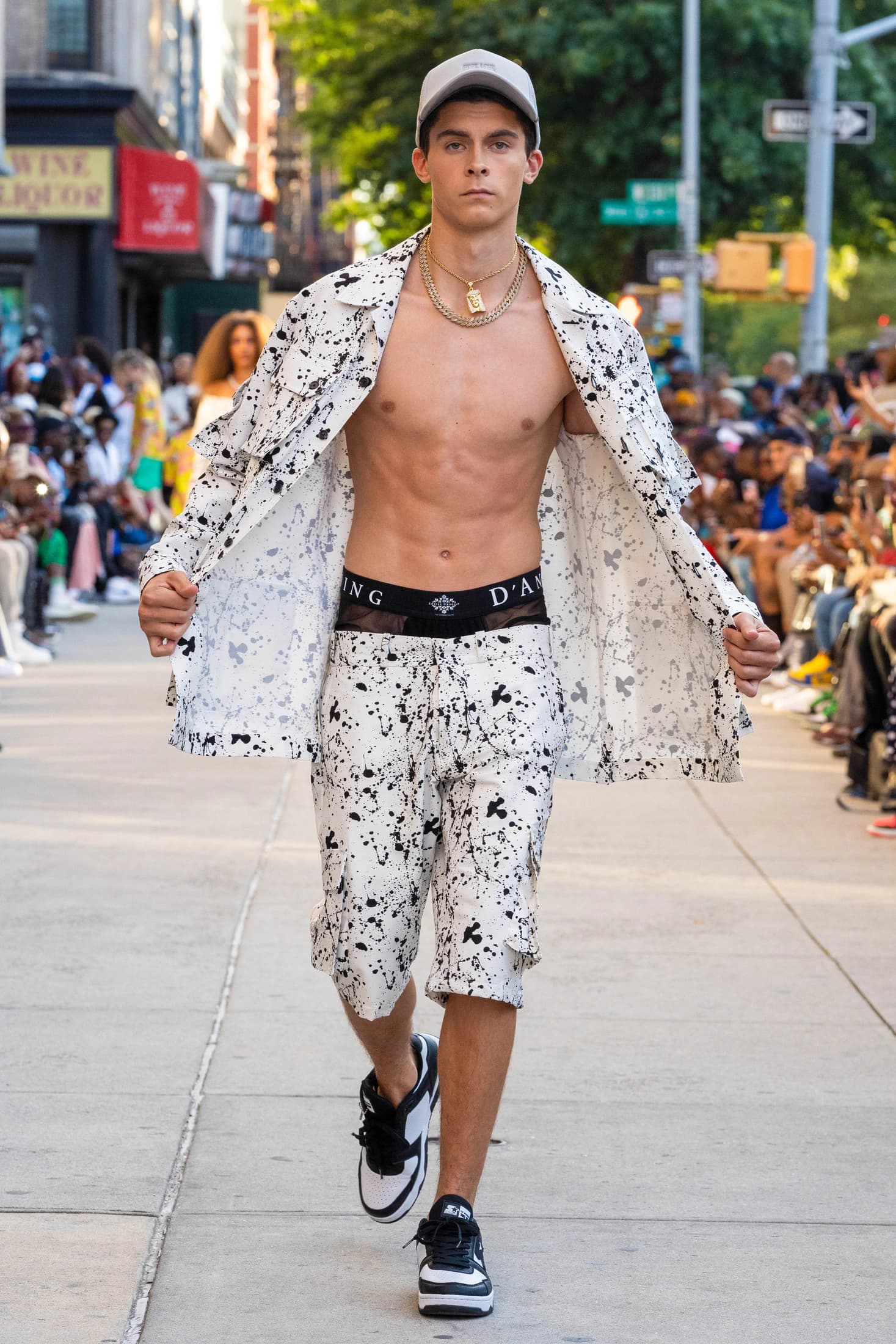 Paint Splatter Jacket and Shorts