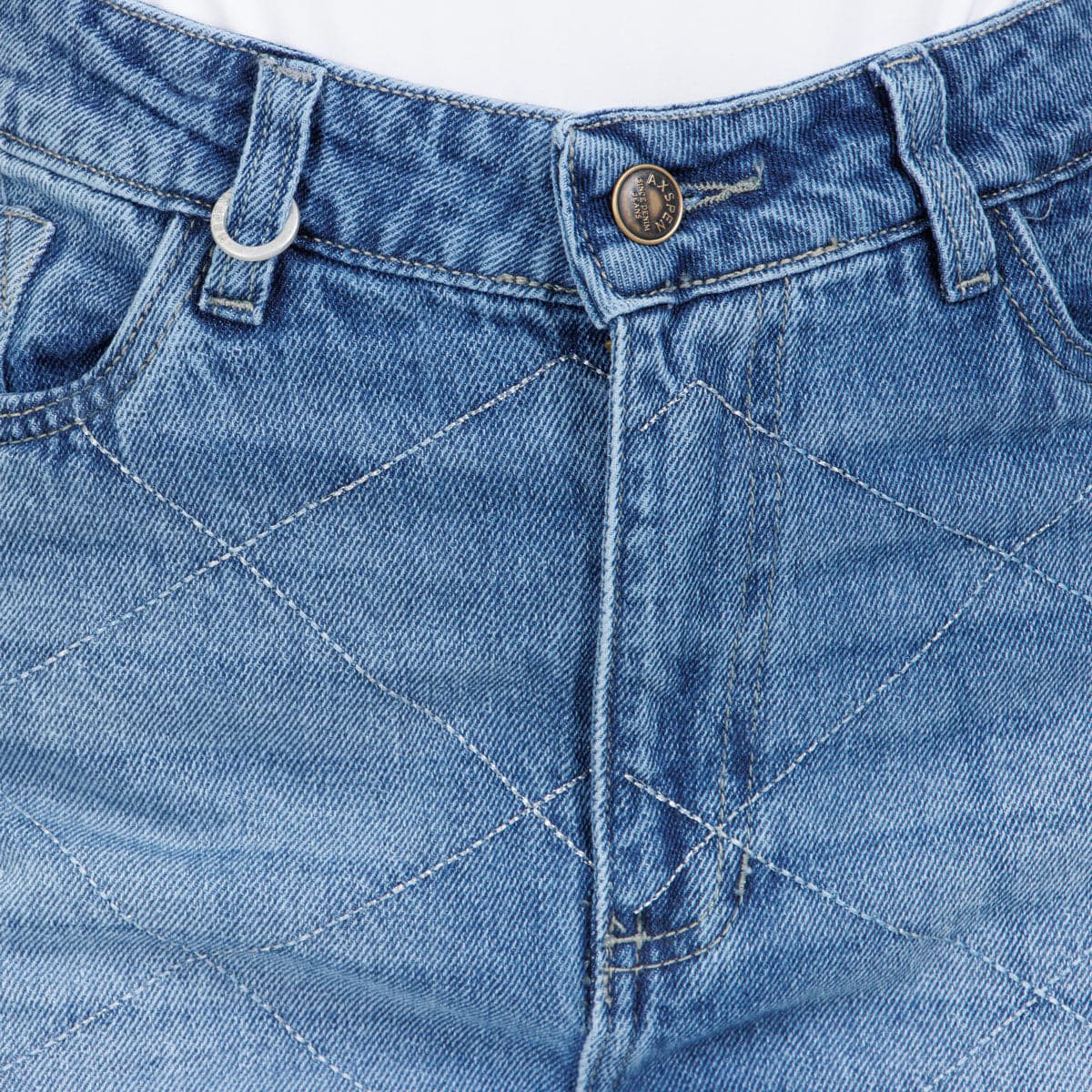 Jean Axspen Wide Leg Ax-2996 Rigido Brillos - imagen 4