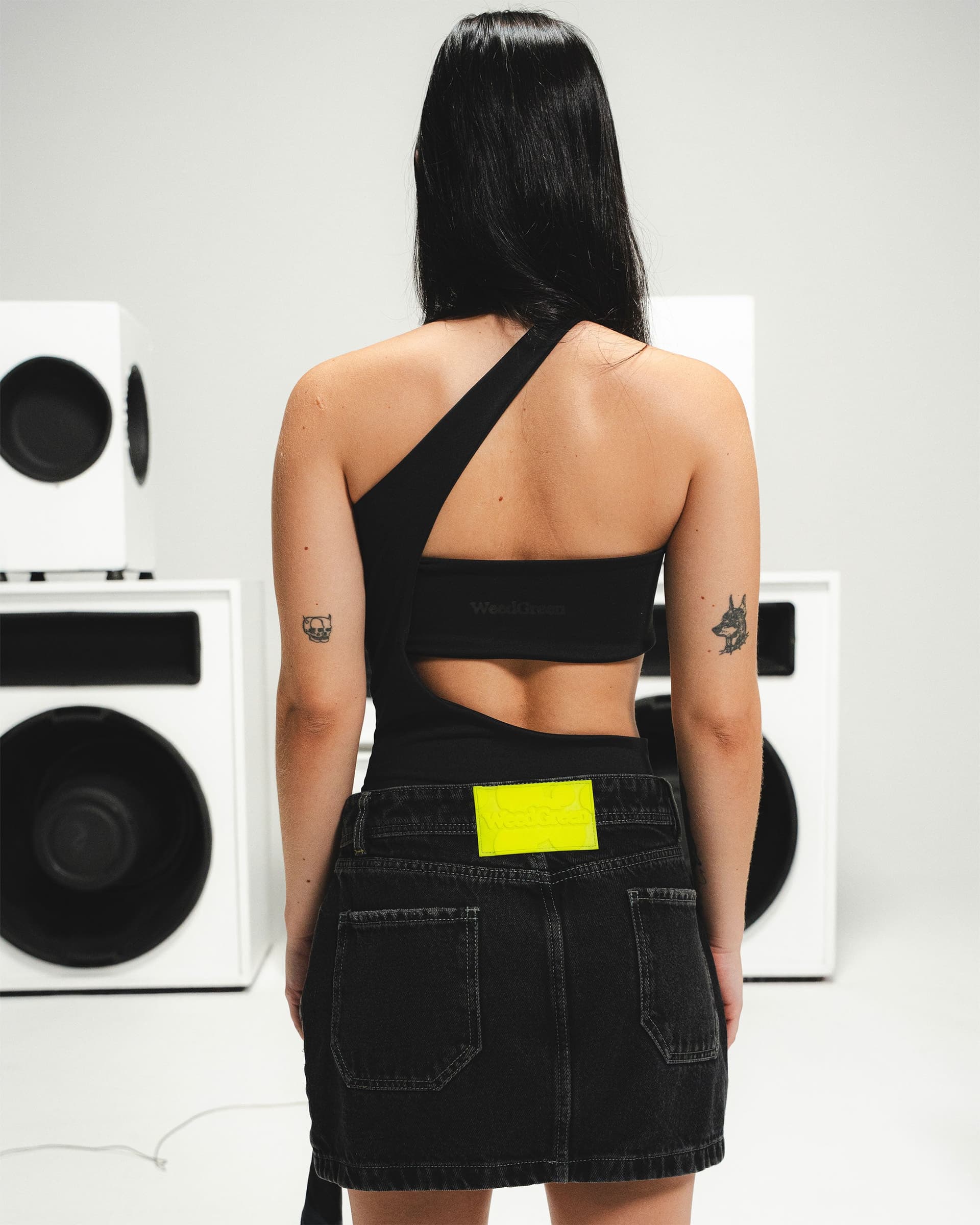 FALDA MINI SKIRT NEGRO - imagen 3