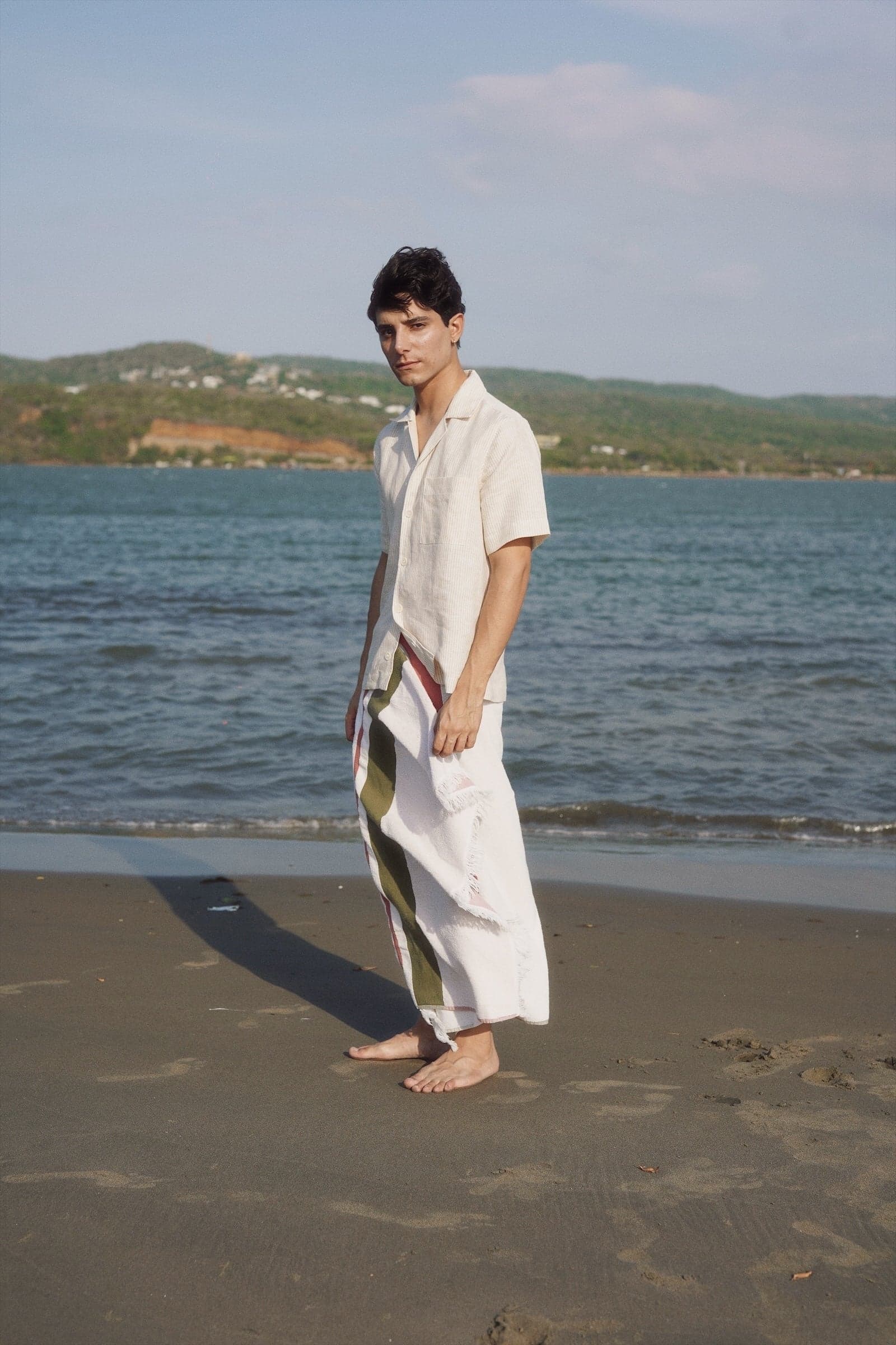 Camisa Portofino Beige Stripe - imagen 3