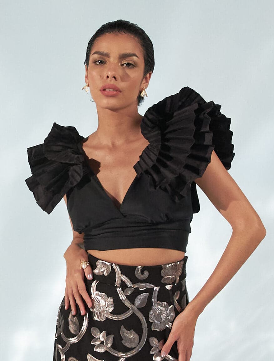 Crop Top Nao Negro - imagen 2
