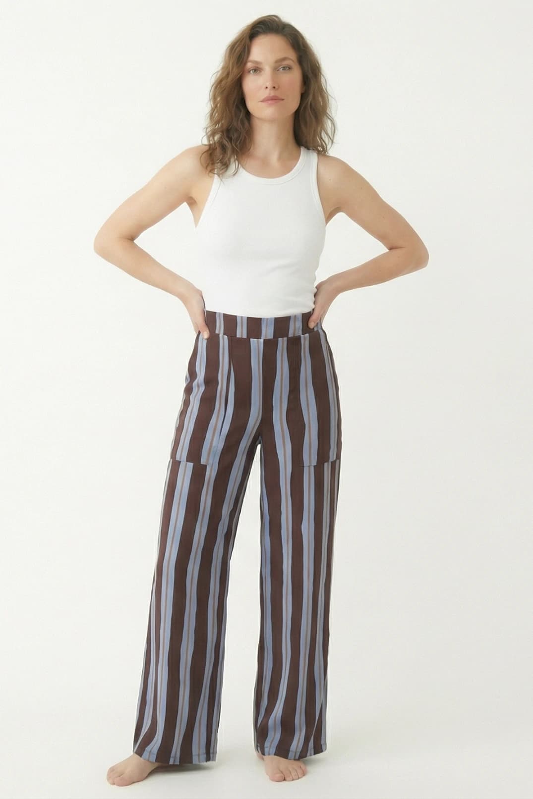Pantalon Igua Rayas Cafe - imagen 3