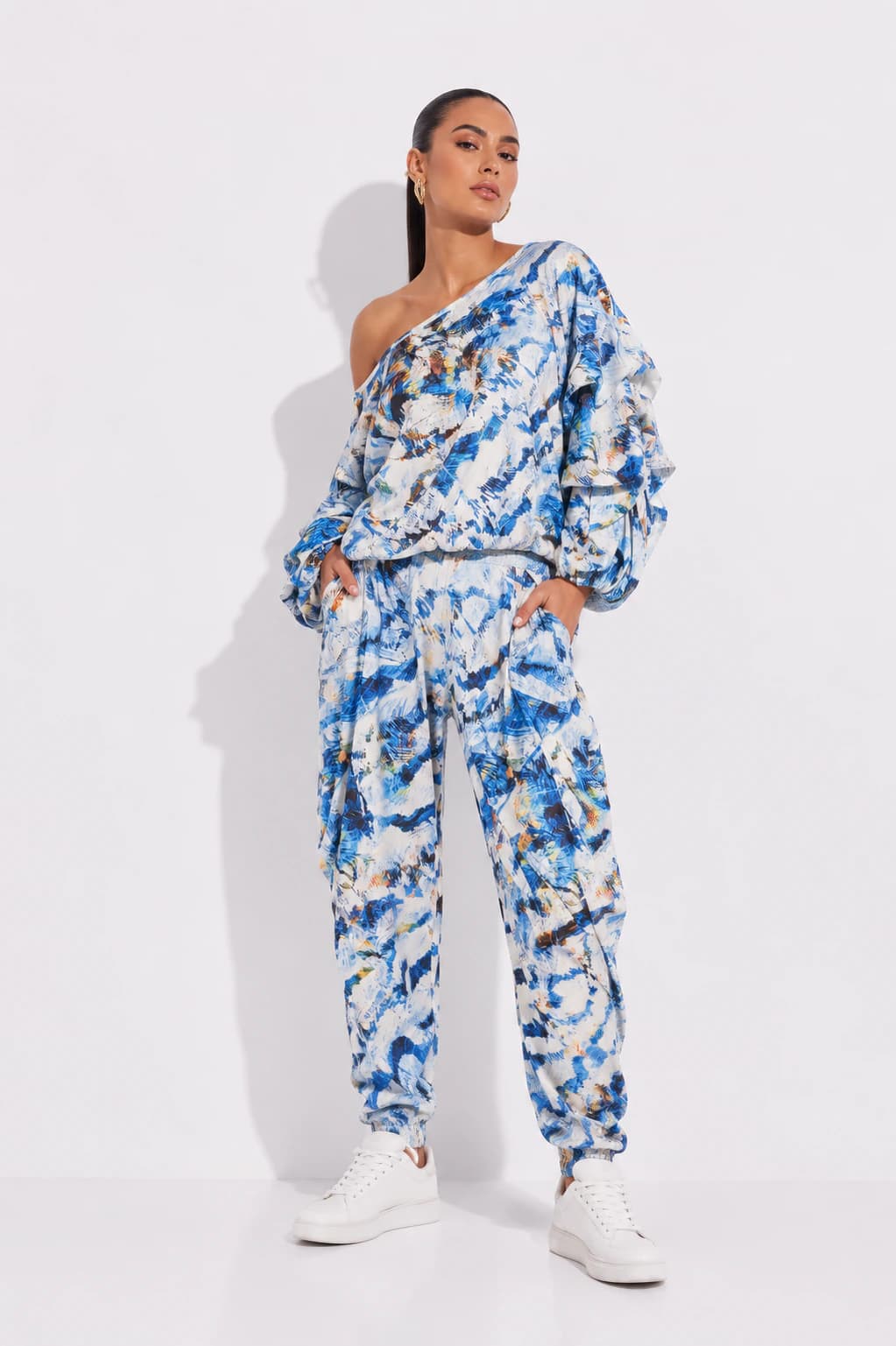 Pantalon Minerva Plumas Azul - imagen 1