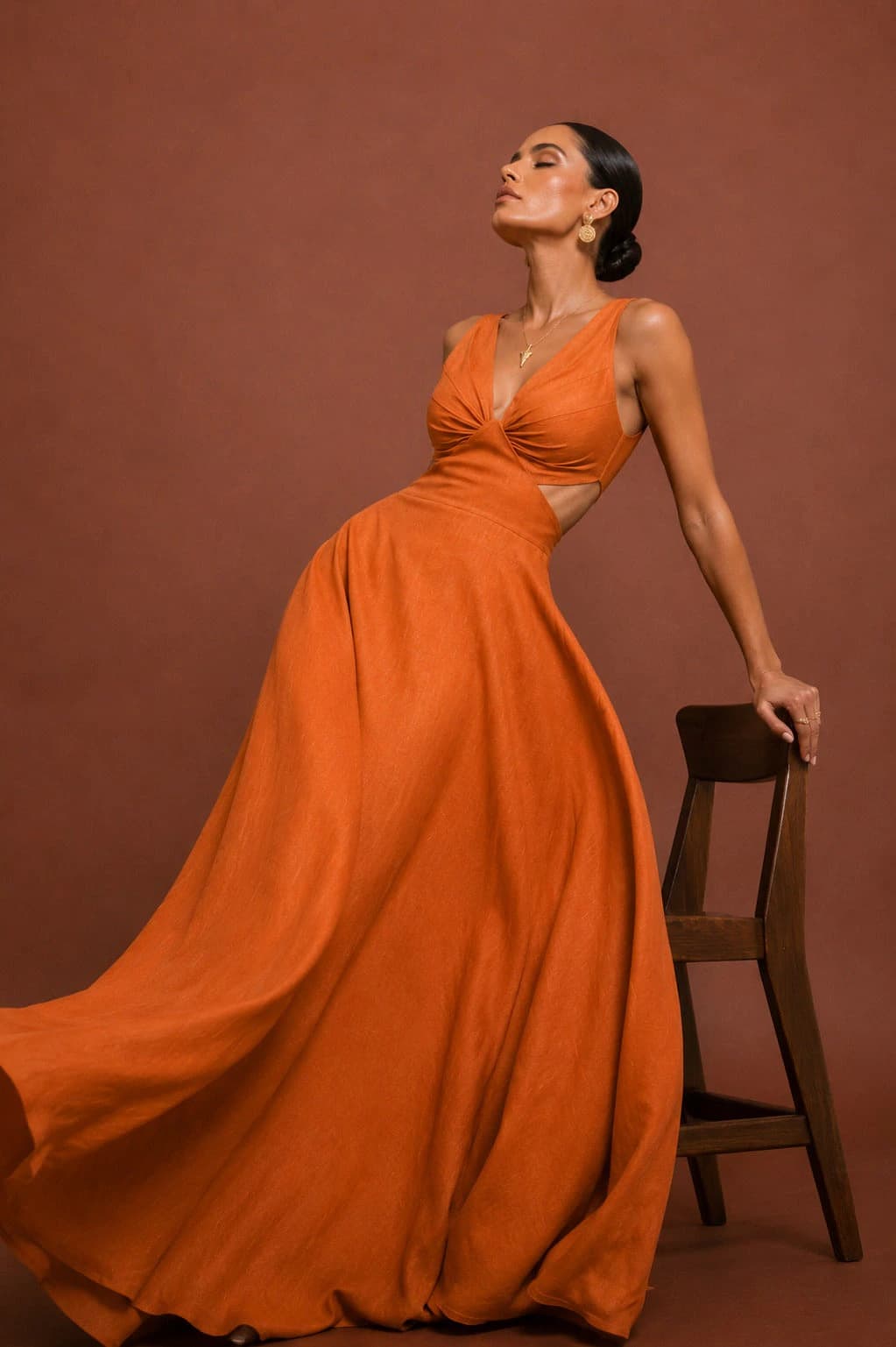 Vestido Quindio Naranja - imagen 2