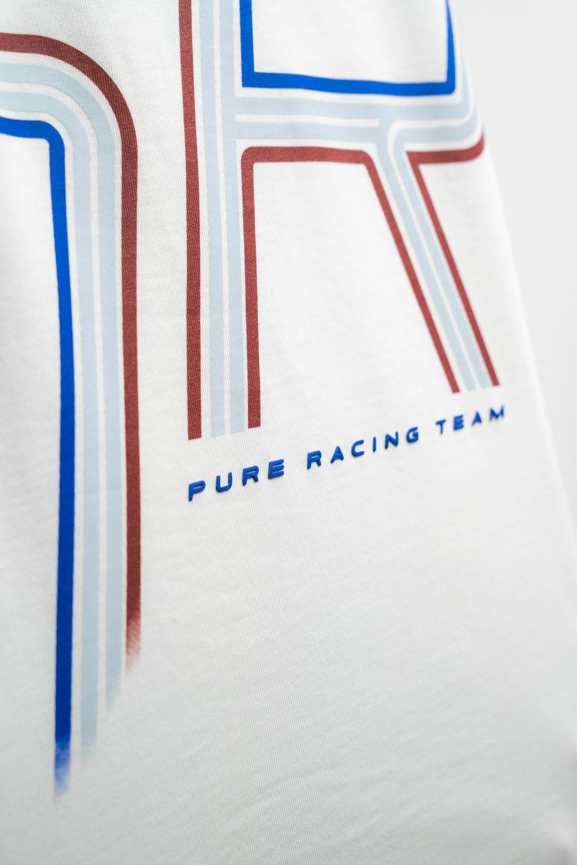 Overdrive Ivory Racing Lines T-Shirt - imagen 7