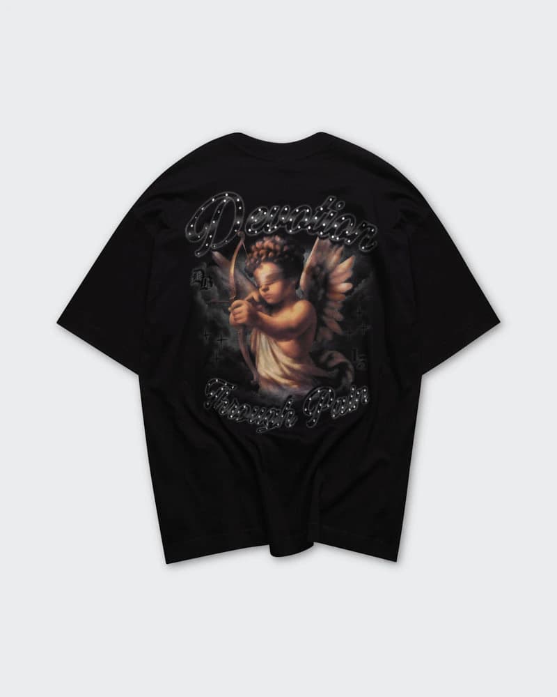 Camiseta Negra Oversize Guardian's - imagen 5