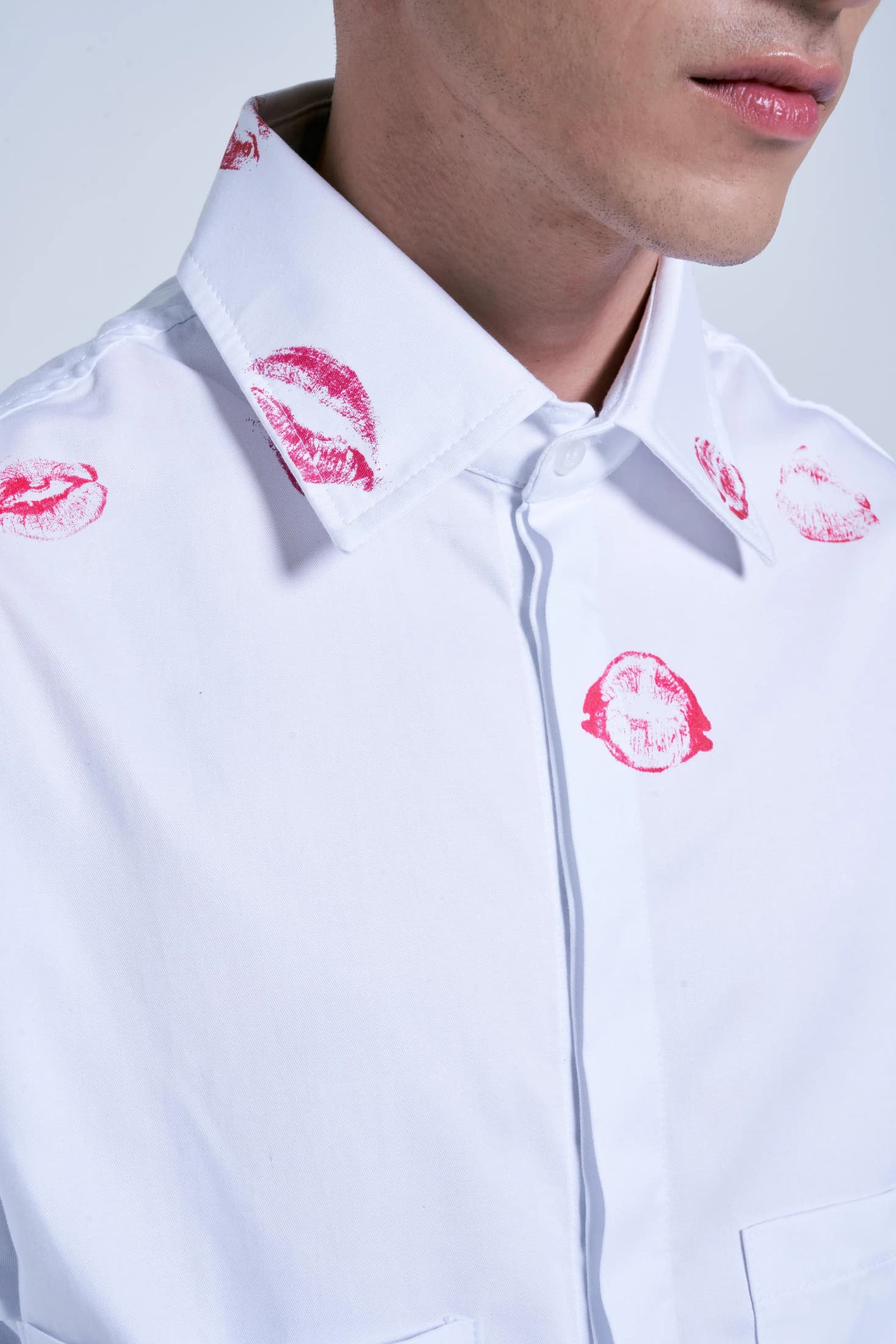 TOO MUCH IRONY! WHITE OVERSHIRT - imagen 8