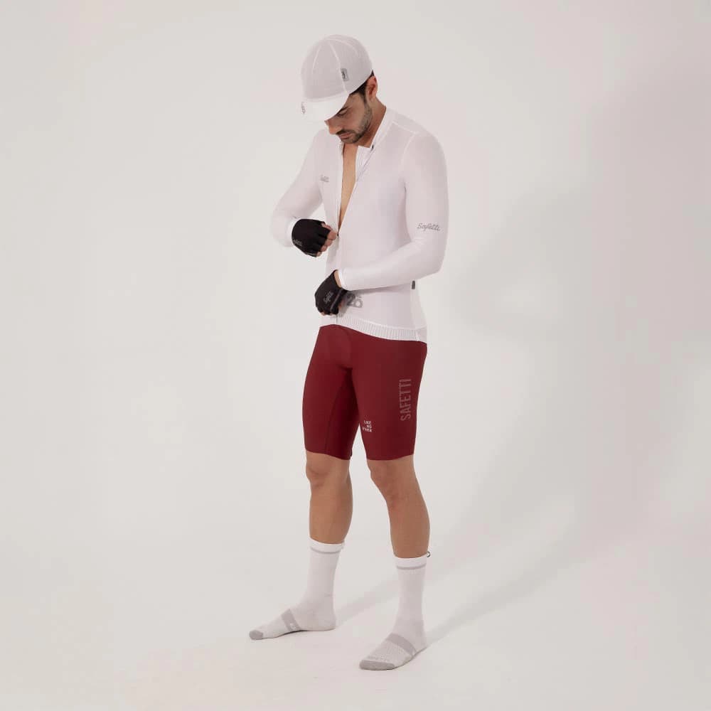 CAMISA CICLISMO MANGA LARGA ESSENTIAL WHITE PARA HOMBRE - imagen 2