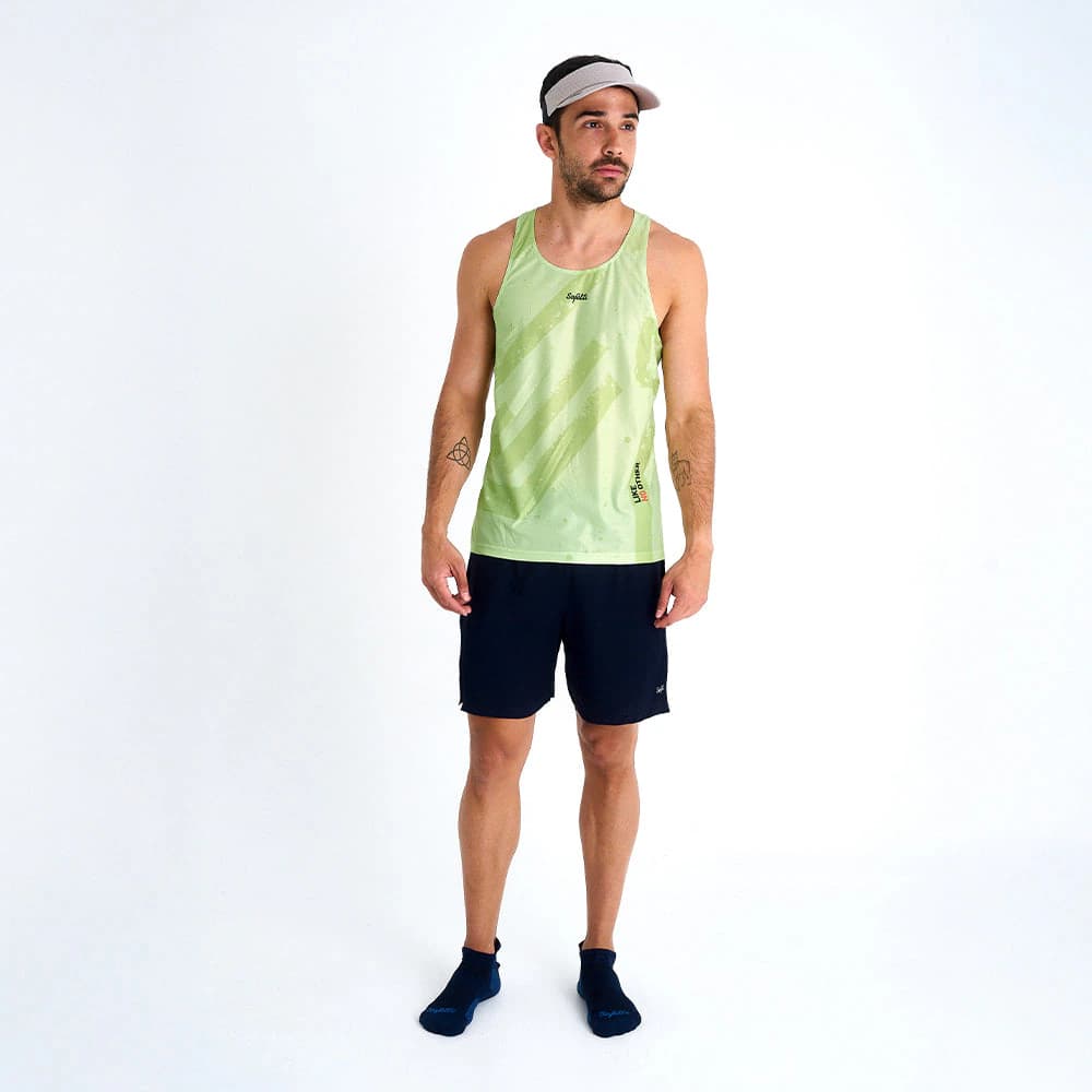 CAMISETA RUNNING MANGA SISA ENGRAVED YELLOW PARA HOMBRE - imagen 1