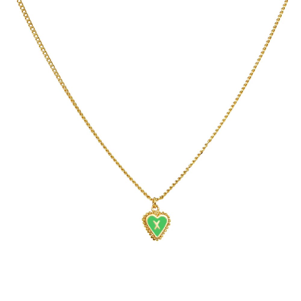 Cadena 1 Letra Heart Verde - imagen 14