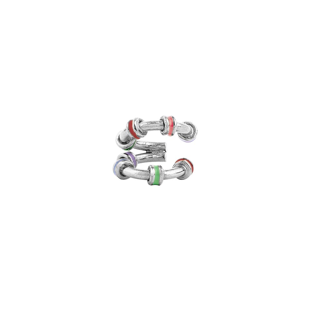 Hula Double Earcuff Plata - imagen 1