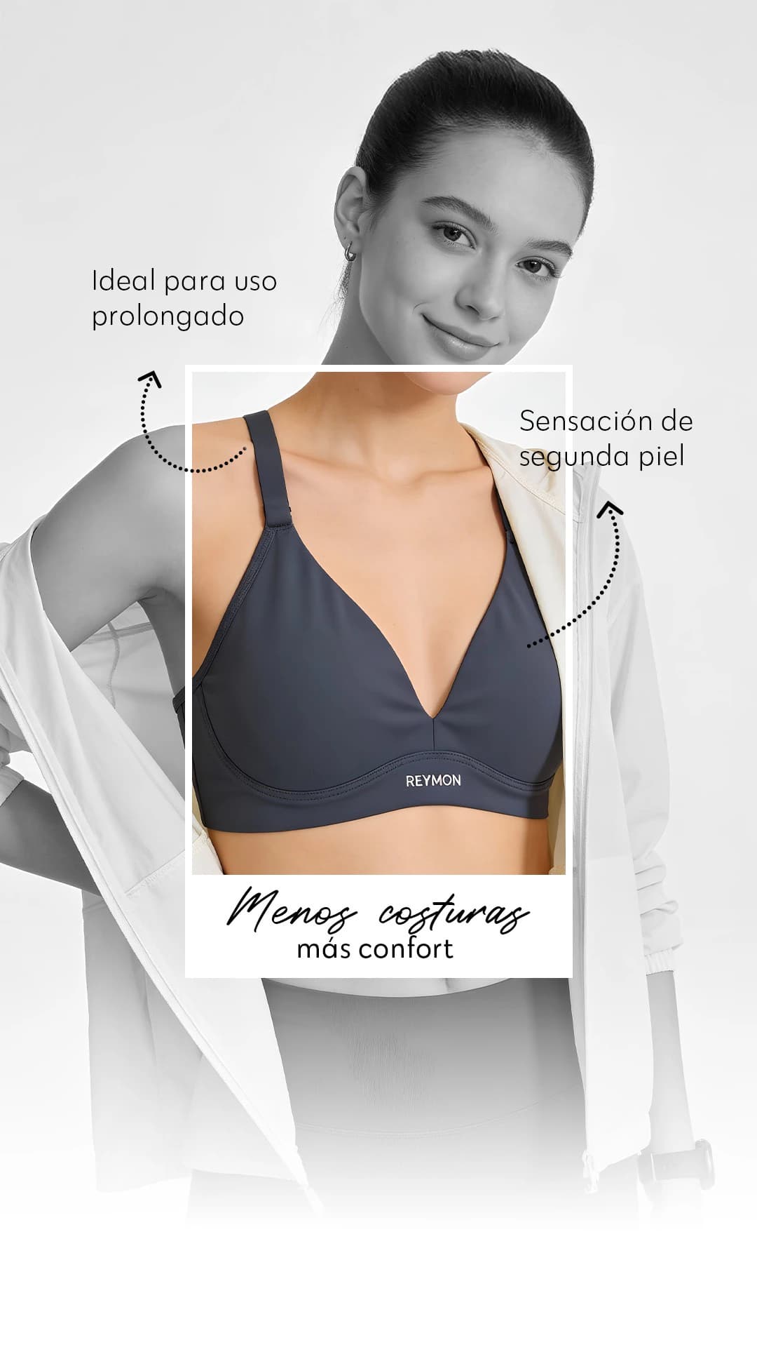 Top en Microfibra con Curva Inferior que Realza el Busto Ref. 451 - imagen 4