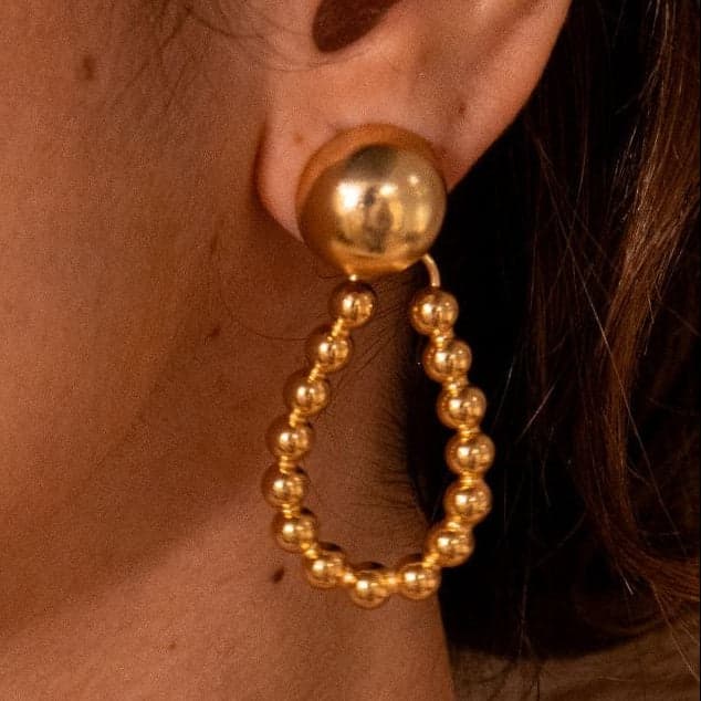 Aretes Lunaria Oro - imagen 2